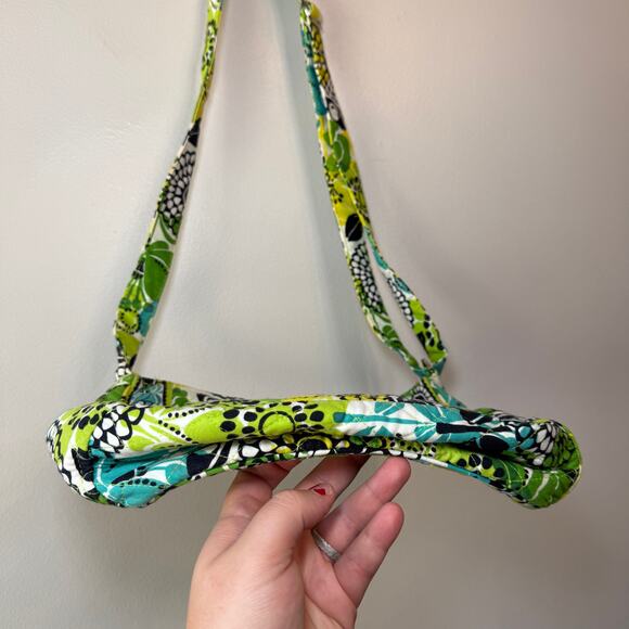 Vera Bradley Limes Up Cotton Quilted Crossbody Shoulder Bag Purse - Picture 4 of 7